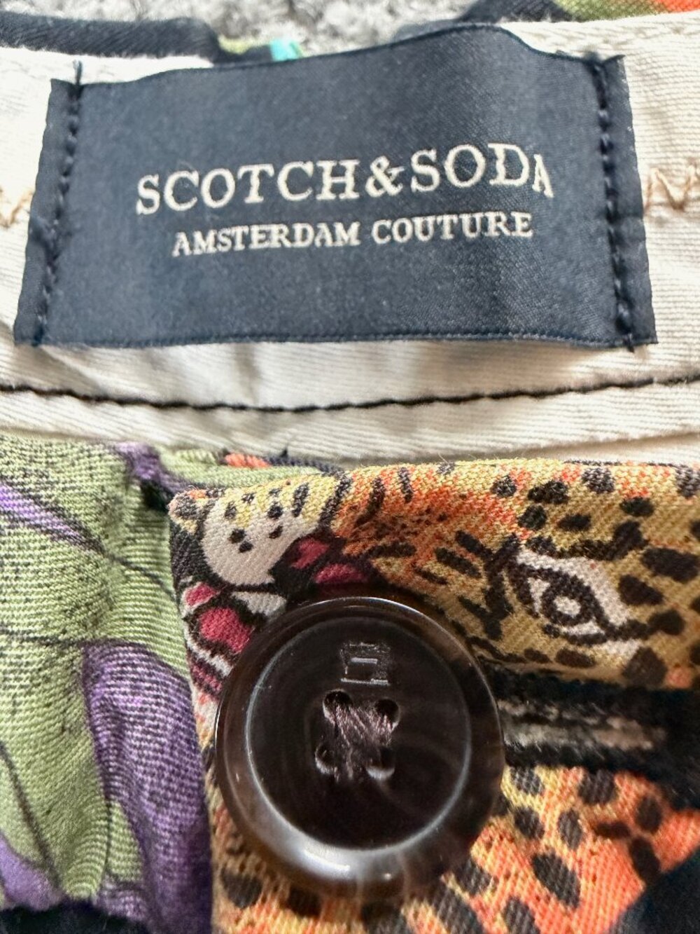Scotch & Soda Multicolor Tropical Leopard Shorts -Men's Size W 31 - Excel. Cond. - Picture 13 of 13
